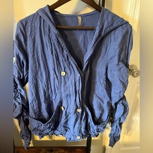 XCVI Indigo Casual Top